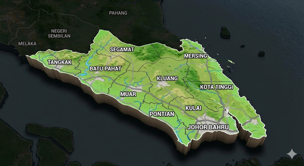 Map of Johor Tour Destinations